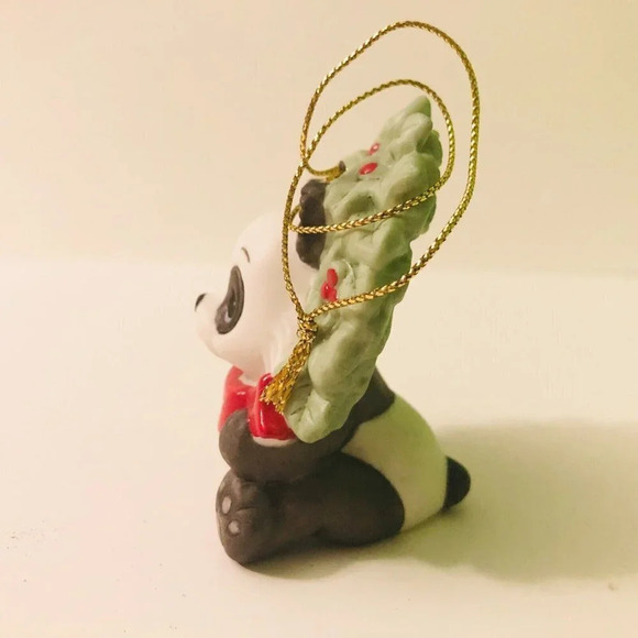2014 Precious Moments Happy Holly  Days Panda Christmas Ornament - Picture 3 of 16